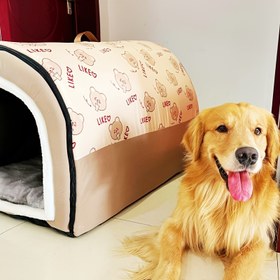 Resim Her Mevsim İçin Rahat Köpek Yatağı - Yıkanabilir & Çıkarılabilir, Kaymaz Taban, Küçükten Büyük Köpeklere Kadar 44.91KG'a Karikatür Tasarım 