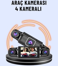 Resim 170 Geniş Açı 4 Kameralı Araç Kamerası Hareket Algılamalı 