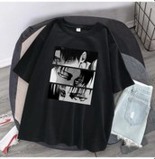 Resim Siyah Kadın T-shirt Japon Animesi Titan Levi Ackerman Göz Punk Üstleri Yaz Harajuku Büyük Boy Gotik Kısa Kollu Tişört Siyah 