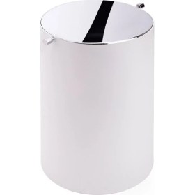 Resim System Banyo Aksesuarları Banyo Çöp Kovası 3 Lt Beyaz|Krom 253x175x175 mm 