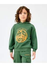 Resim Skechers B Lw Fleece Sweatshirt Büyük Erkek Çocuk Haki Sweatshirt Sk2520089-1629 Haki 