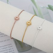 Resim Çiftler için Çok Yönlü Basit Paslanmaz Çelik Güneş Bilekliği, Unisex 
