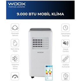 Resim Woox FDPH26-2029ZR5 9000 BTU Taşınabilir Mobil Klima 