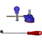 Resim Epilons Rulmanlı Açılı Doğalgaz Isıcam Menfez Açma Seti, Cam Pergel 25 Cm + Tokmak 