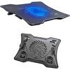 Resim Daytona ST-811 Fanlı LED Işıklı Ergonomik Laptop Soğutucu Standı Siyah 