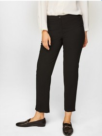 Resim Faik Sönmez Slim Fit Krep Pantolon Siyah 