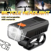 Resim 1 adet MACROCOSM LED Bisiklet El Feneri, Taşınabilir Yüksek Parlaklık Gece Işığı 3 Mod ile - USB Şarj Edilebilir, ABS Malzeme, Okuma, Ofis, Yatak Odası, Seyahat, Acil Durum Cep Boyutu El Feneri, Bisiklet Aksesuarları 