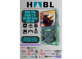Resim Retro Arcade R40S Pro Arkos 2.0 +30.000 Oyunlu El Konsolu 256 GB 