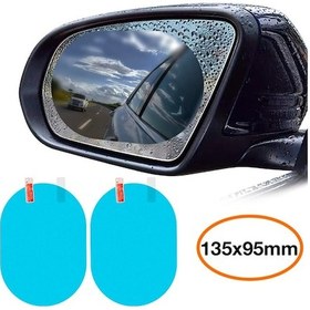 Resim Baseus 135X95Mm Araç Oto Yan Dikiz Ayna Yağmur Su Kaydırıcı Film Şeffaf 