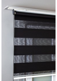 Resim Pileli Siyah Zebra Stor Kaliteli Güneşlik Perdeler 