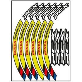 Resim Skm Honda Pcx M Power F.Sarı Jant Şeridi 