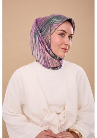 Resim Silk Home Twill İpek Eşarp 11484-13 Camgöbeği, Mor, Pudra, Taş, Yeşil 