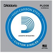 Resim D'Addario PL008 Elektro ve Akustik Gitar Tek Tel 