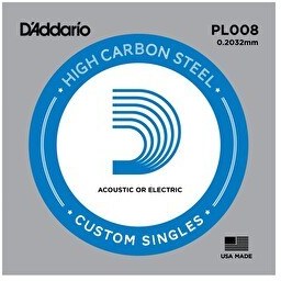 Resim D'Addario PL008 Elektro ve Akustik Gitar Tek Tel 