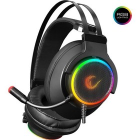 Resim Rm-K9 Paladin Siyah Usb 7.1 Version Rgb Led+Rgb Ses Kontrollü Oyuncu Mikrofonlu Kulaklık 