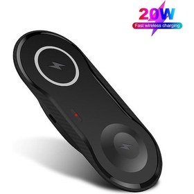 Resim Teltree 2'li Kablosuz Şarj İstasyonu: Samsung S23 & Galaxy Uyumlu Watch 5 Pro İçin Hızlı Şarj Pad, 20w Güç Çıkışı, Taşınabilir Tasarım 