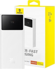 Resim Baseus Star Lord 30 W Beyaz 20000 mAh Hızlı Şarj Powerbank 