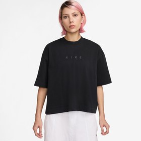 Resim Nike Sportswear Boxy Kadın Siyah T-Shirt 