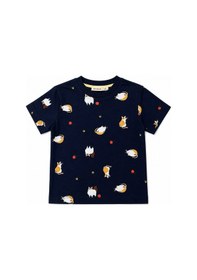 Resim Beniizle Desenli Erkek Çocuk Pijama Takım Lacivert 