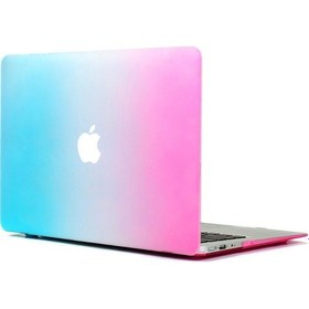 Resim Macbook Uyumlu Aır 13.3 A1466 Kılıf 2In1 Mat Doku Case Kırmızı 