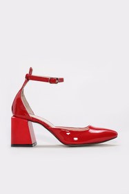 Resim Fast Step Hakiki Deri Kadın Kalın Topuklu Ayakkabı 064ZA113 