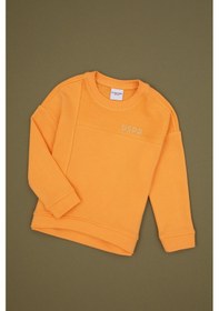 Resim U.S. Polo Assn. Kız Çocuk Turuncu Bisiklet Yaka Sweatshirt 50317991-VR244 