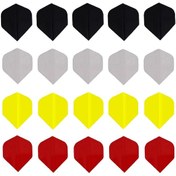 Resim 20 Set 60 Adet 4 Renk Dart Flight-flayt-kanat. 100 Mc 