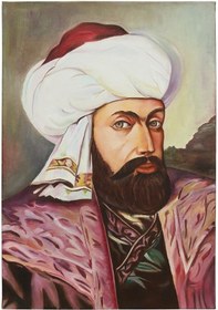 Resim E38 El İşçiliği Ertuğrul Gazi Yağı Boya Resim 73 50 Cm - 6131 