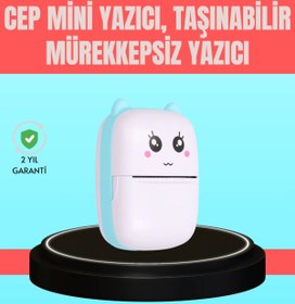 Resim Genel Markalar Bluetooth Bağlantılı Mini Termal Yazıcı Öğrenci ve Ofis İçin 