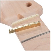 Resim Vkemall 5 Tel Elektro Bas Gitarı Bakır Nut, 45x3.5x6-5mm, Altın Parlaklık, Ses Kalitesini Artırır, Keskin Testere Ile Ahşap İşleme 