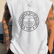Resim Fenerbahçe Spor Kulübü Logosu Kolsuz Atlet - Beyaz Rahat Yazlık Yelek Siyah Bağcıklı, Bol Kesim, Nefes Alabilen Kumaş ile Rahat Giyim, Spor Hayranı Giyim | Logo Baskılı Yelek | Rahat Kesim, Fenerbahçe Forması 