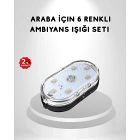 Resim Najmaddin Manyetik Montajlı Araba Içi Ambiyans Işıkları – Kablosuz ve Şık Tasarım - NJ001P-4I8ZC5 