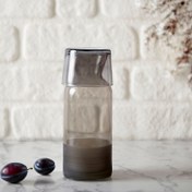 Resim Rakle Matte Bardaklı Sürahi - Siyah - 700 ml 