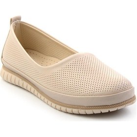 Resim Bej Leather Kadın Babet K01140004903 Bej 