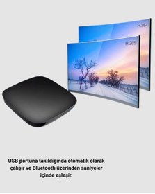 Resim Clevora Android Auto Kablosuz Dönüştürücü Hızlı Eşleşme ve Sesli Asistan Destekli 