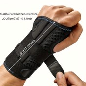 Resim 1 Adet/2 Adet Ayarlanabilir Bilek Destek Bandı - Gece Kullanımı İçin, Nefes Alabilen Polyester Kumaşlı, 20-27 cm (7.87-10.51 inç) El Çevresi için Uygun Erkek ve Kadınlar için 