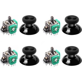 Resim Pop Konsol XBOX ONE Analog Motor ve Topuz Seti 4+4 XBOX ONE Kol Analog Tamir Seti Yedek Parça 