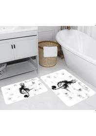 Resim Rovigo Home Dijital Baskılı 2'li Banyo paspas Takımı RVG5268 Çok Renkli 