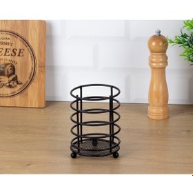 Resim Okyanus Home Siyah Lux Helezon Kaşıklık 