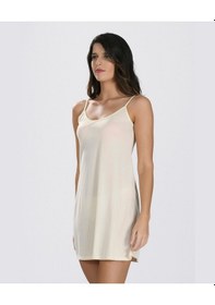 Resim Nbb Diz Üstü Sade İnce Askılı Kombinezon/gecelik/astar Ten, Siy Ten Rengi 