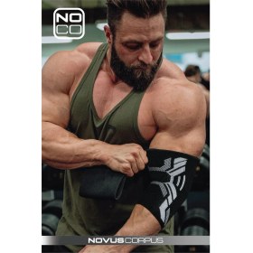 Resim Fitness Spor Dirseklik Unisex Elbow Sleeve Spor Antrenman Destek Koşu Gym Ortopedik Dirseklik -1 Adet 