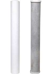 Resim Su Arıtma 20 Inç 5 Micron Tortu Ve Blok Aktif Karbon Filtre 