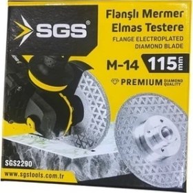 Resim Sgs Elektrolize Testere Flanşlı Çift Yüz Elmaslı 115MM SGS2290 