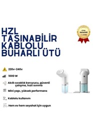 Resim Genel Markalar Buharlı Ütü 1000W 180ml 2 Farklı Mod Kırışık Giderici Dikey Seyahat Ütüsü 