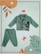 Resim Baby Lina Anne Ve Bebek Ürünleri Bebek Pijama Takımı Mickey Desenli Alt Üst Set 