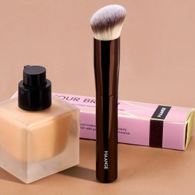 Resim MAANGE 1 Adet Kontur & Kapatıcı Fırçası - Premium Naylon Kıllar, Dayanıklı Alüminyum Sap, Seyahat İçin Taşınabilir, Partiler & Tatil Hediyeleri İçin İdeal 