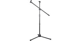 Resim Siyah Renkli Microcase 4in1 Zemin Tipi 360 Döner Profesyonel Metal Mikrofon Standı AL4534 