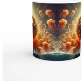 Resim Aslan Burcu Baskılı Kahve Kupası - Astral Denizaltı Dünyası Vs3 