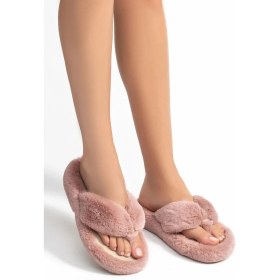 Resim Twigy Keti Peluş Kadın Ev Terliği Pembe 37/41 