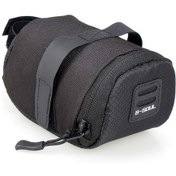 Resim Samdoo Bisiklet Oturma Altı Çantası - Hafif, Hızlı Montajlı, Geniş Depolama - Anahtar Ve Fener Asma Özelliği - Siyah Siyah 